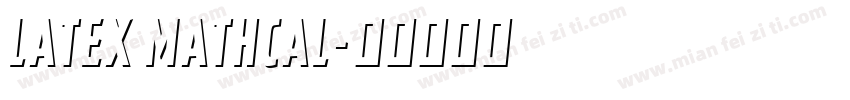 Latex mathcal字体转换